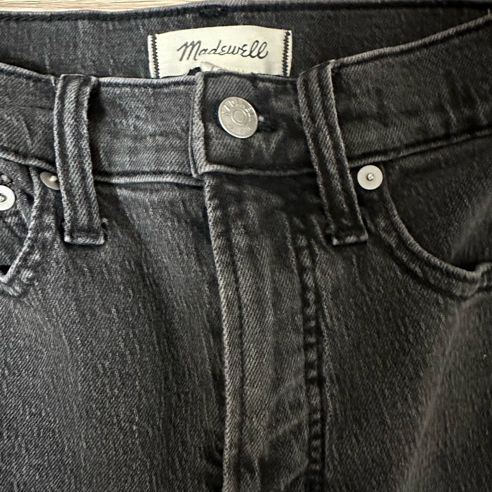 Madewell Women's Perfect Vintage Straight Leg Jeans in Charcoal - Picture 2 of 6